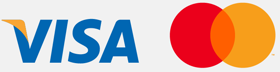 Pague com cartão Visa ou Mastercard